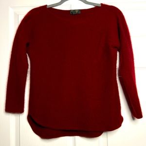 Cashmere Charter Club Maroon Long Sleeve Shirt